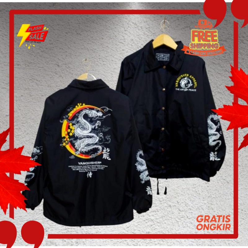 OUTFIT JKT48 TERBARU NEW ERA //JAKET COACH PRIA MEMPHIS / JAKET COACH PRIA MOTIP NAGA JAKET WINDBREA