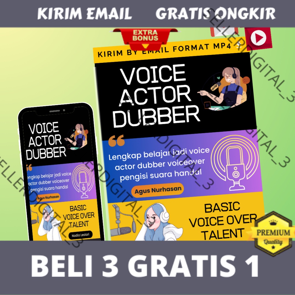 Voice action class - Lengkap belajar jadi voice actor dubber voiceover