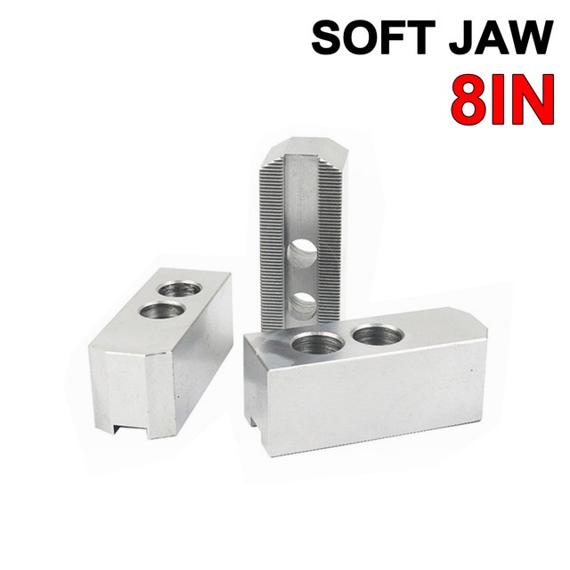Soft Jaw 8" LEXEES Claw Bubut 8 Inch 3 Jaw Chuck Mesin Lathe CNC