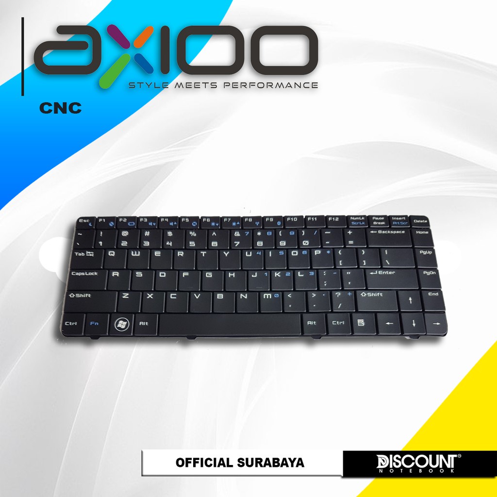 KEYBOARD LAPTOP | KEYBOARD LEPTOP AXIOO Neon CNC - Black