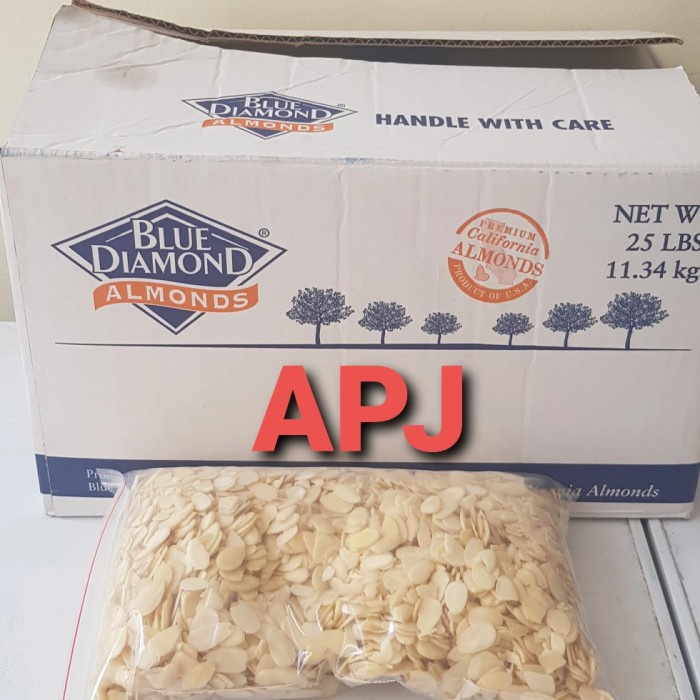 

almond slice 1kg blue diamond