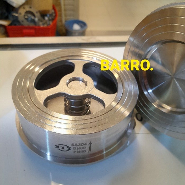 Disco Check Valve 5" Inch PN 40 SS 304 Wafer Check Valve DN 125
