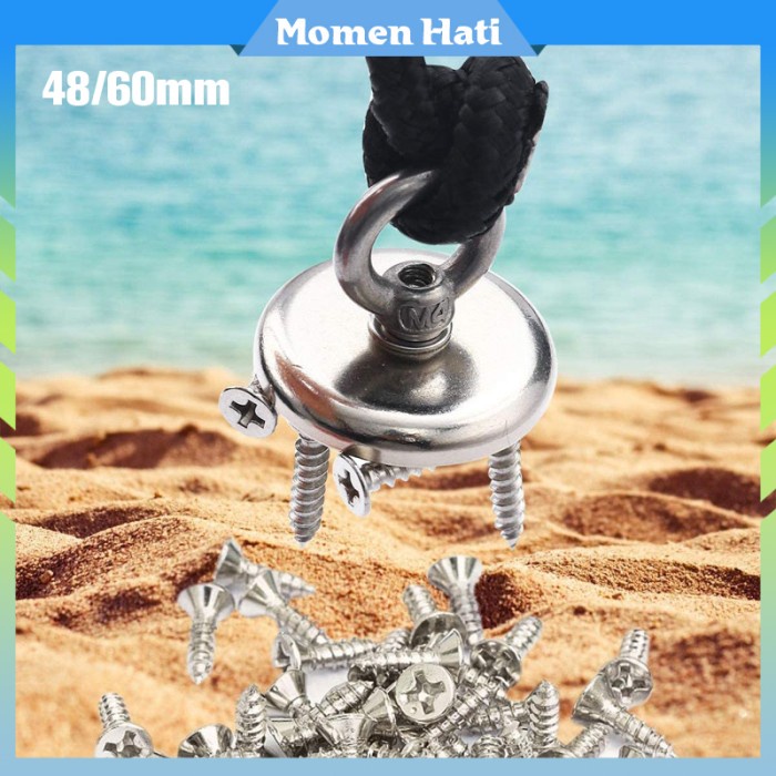Magnet Super Kuat / Magnet Fishing / 120kg D60 Magnet Neodymium Hook - 48mm