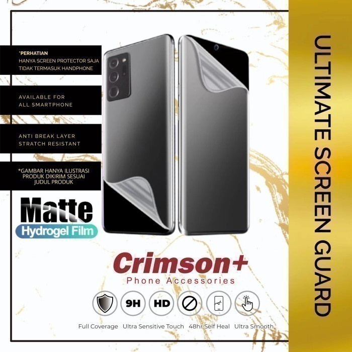 CRIMSON AKSESORIS HP HYDROGEL REALME GT5 PRO SCREEN GUARD MATTE DOFF ANTI GORES NON GLASS
