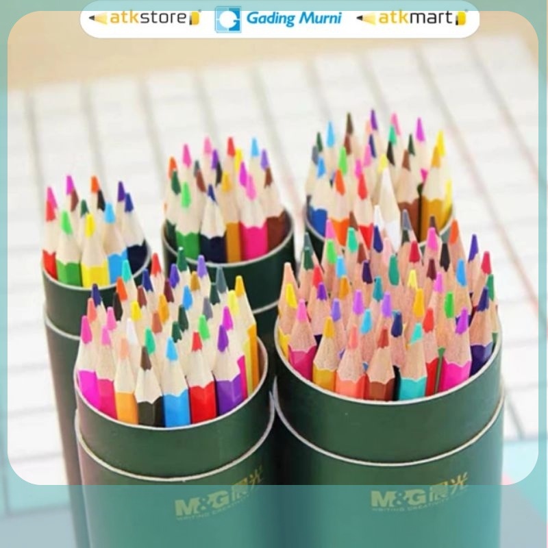 

M&G Hexagon Color Pencil Oil-based isi 12 18 24 36 48 72 Warna - Pensil Warna Kemasan Tabung AWP34363