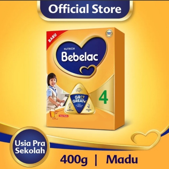 

Bebelac 4 Madu / Vanila 400gr - Susu Usia Pra Sekolah