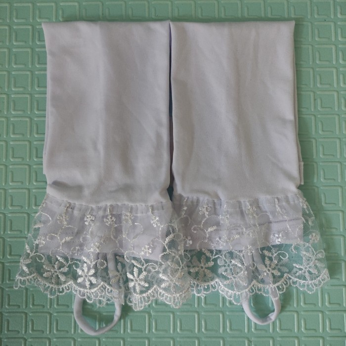 Manset Tangan Cincin Handsock Ring Renda Brukat Besar Muslimah Cantik - Milo
