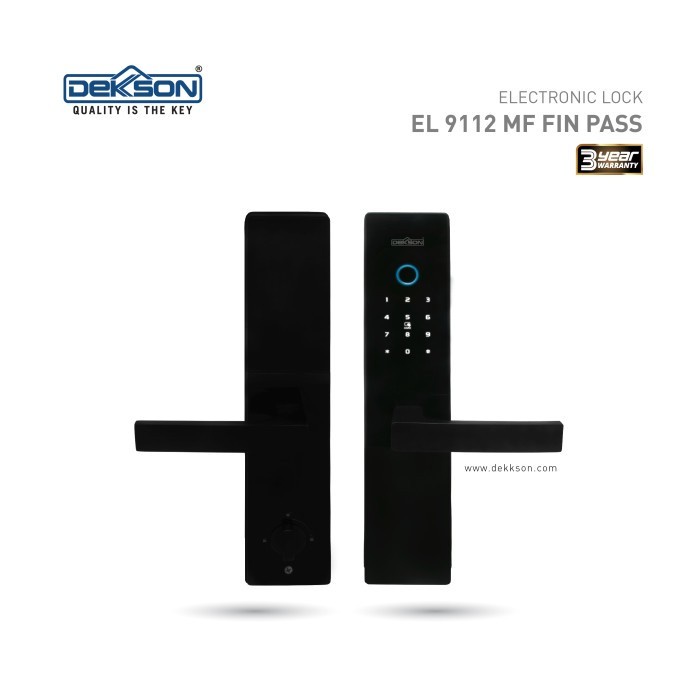 TERPERCAYA Kunci Pintu Electronic Smart Dekkson EL 9112 MF FIN PASS