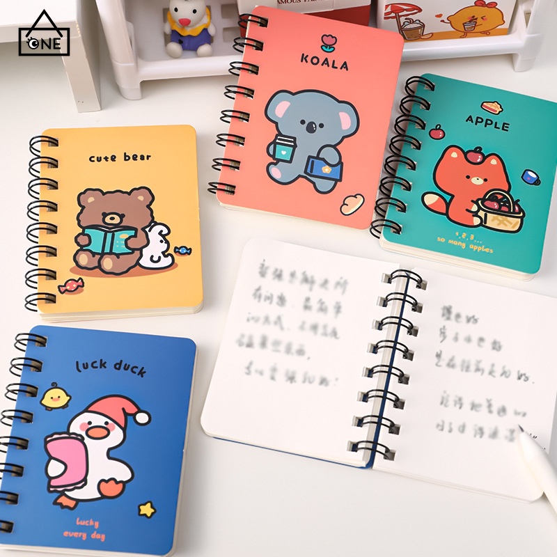 

COD❤️Notebook Kartun Hewan Portabel Diary Alat Tulis Notebook Lucu