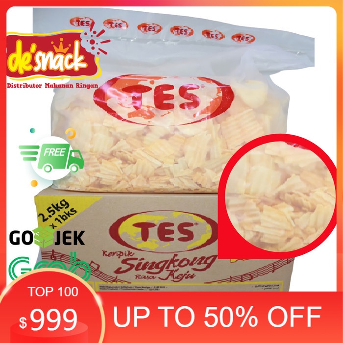 

Snack/Cemilan / Keripik Singkong Keju merek TES DS