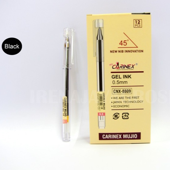 

BOLPEN SEKOLAH PULPEN KANTORAN CNX MUJIO 0.5mm TRANSPARAN s 12 pcs CNX8809 MURAH