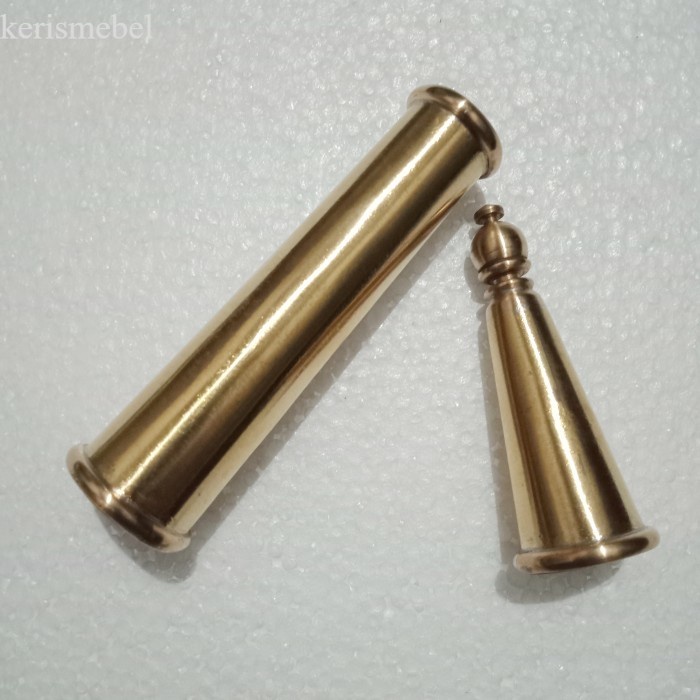 Tunjung Landeyan Tombak Kuningan Asli antik