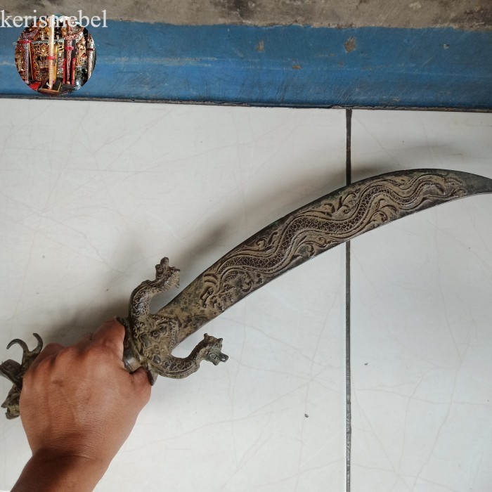 Pedang Naga Kembar Model Lawasan  antik