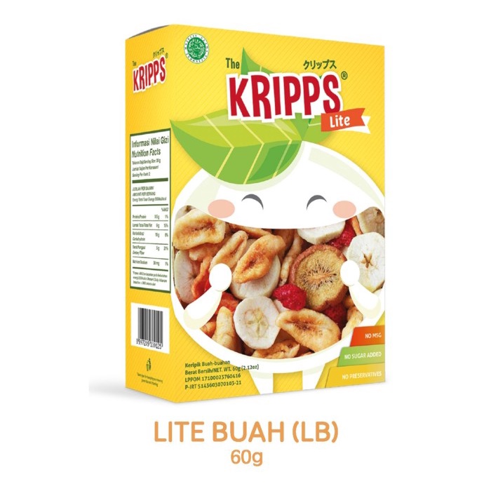 

[SUKSES] The Kripps Lite Keripik Sayur Buah Gluten Free 60Gr | Vegan Snack LITE BUAH