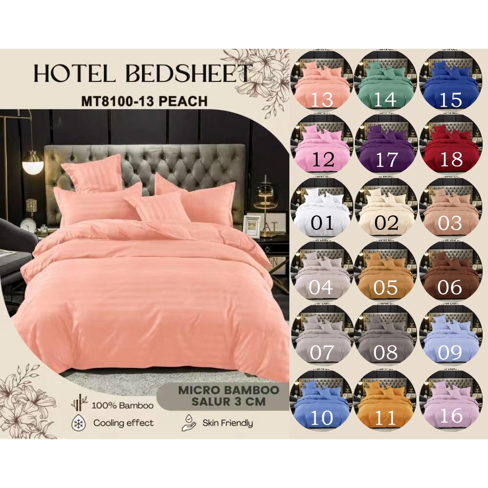 Idola Style Sprei Microtencel Salur Hotel 90x200 T30 cm