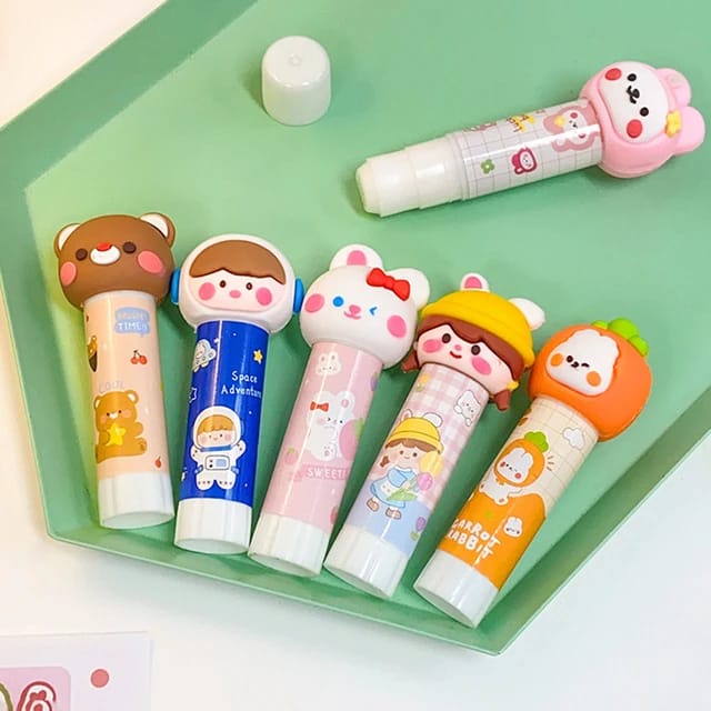 

LEM GLUE STICK KARAKTER CUTE / FANCY STATIONERY SEKOLAH KANTOR