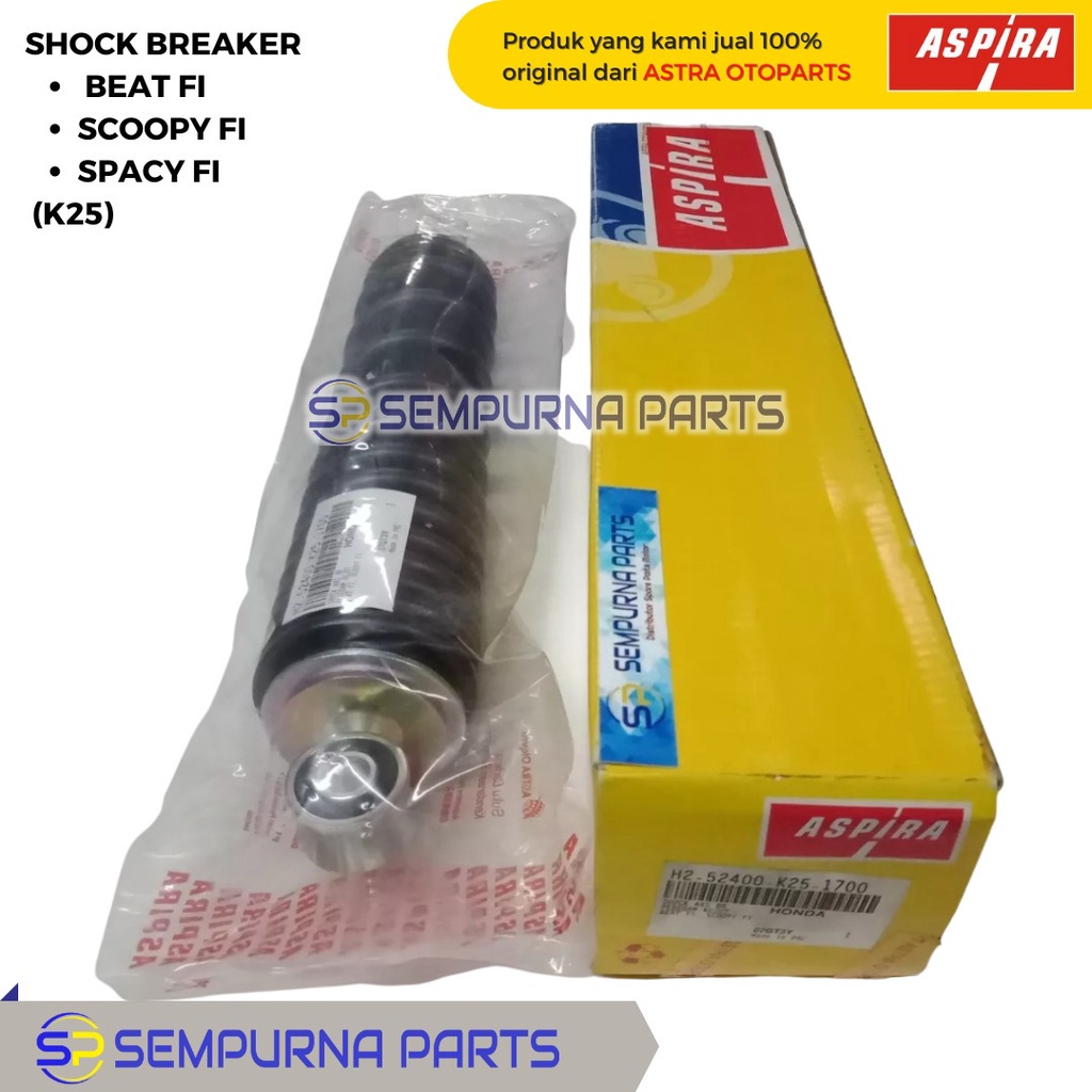 SHOCKBREAKER BELAKANG BEAT FI,SCOOPY FI,SPACY FI 52400-K25-902 - ASPIRA
