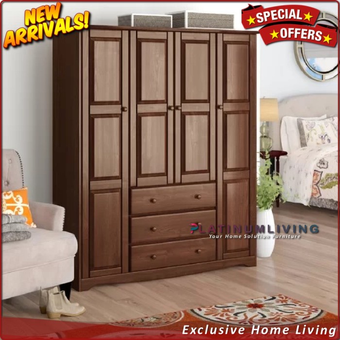 Lemari Pakaian Jati Minimalis Almari Pakaian Jati Pintu 4 Lemari Jati Furniture Jepara