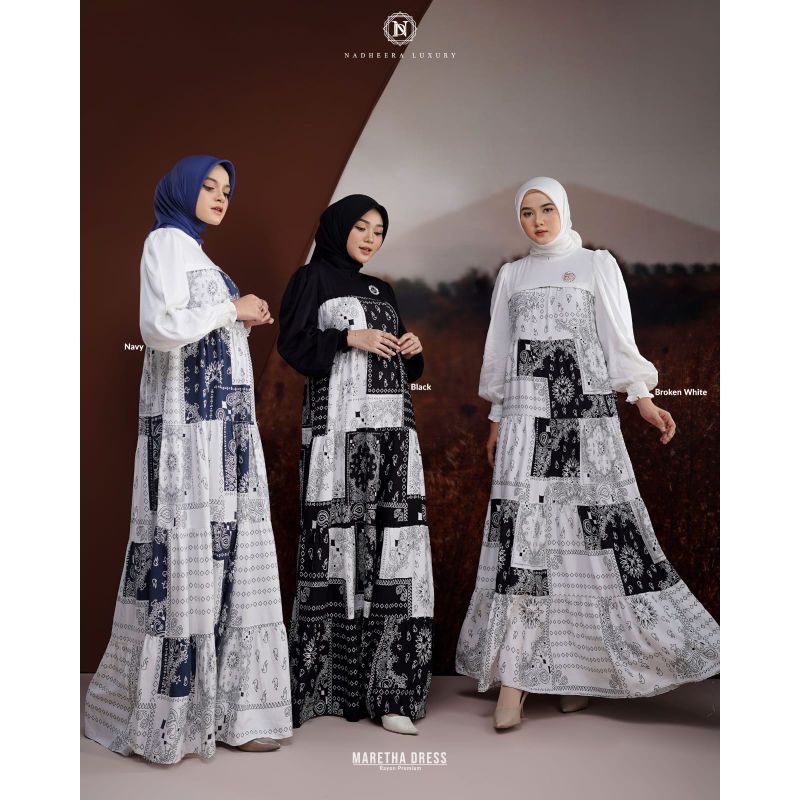 BAJU SULTAN MARETHA DRESS NADHEERA   COD