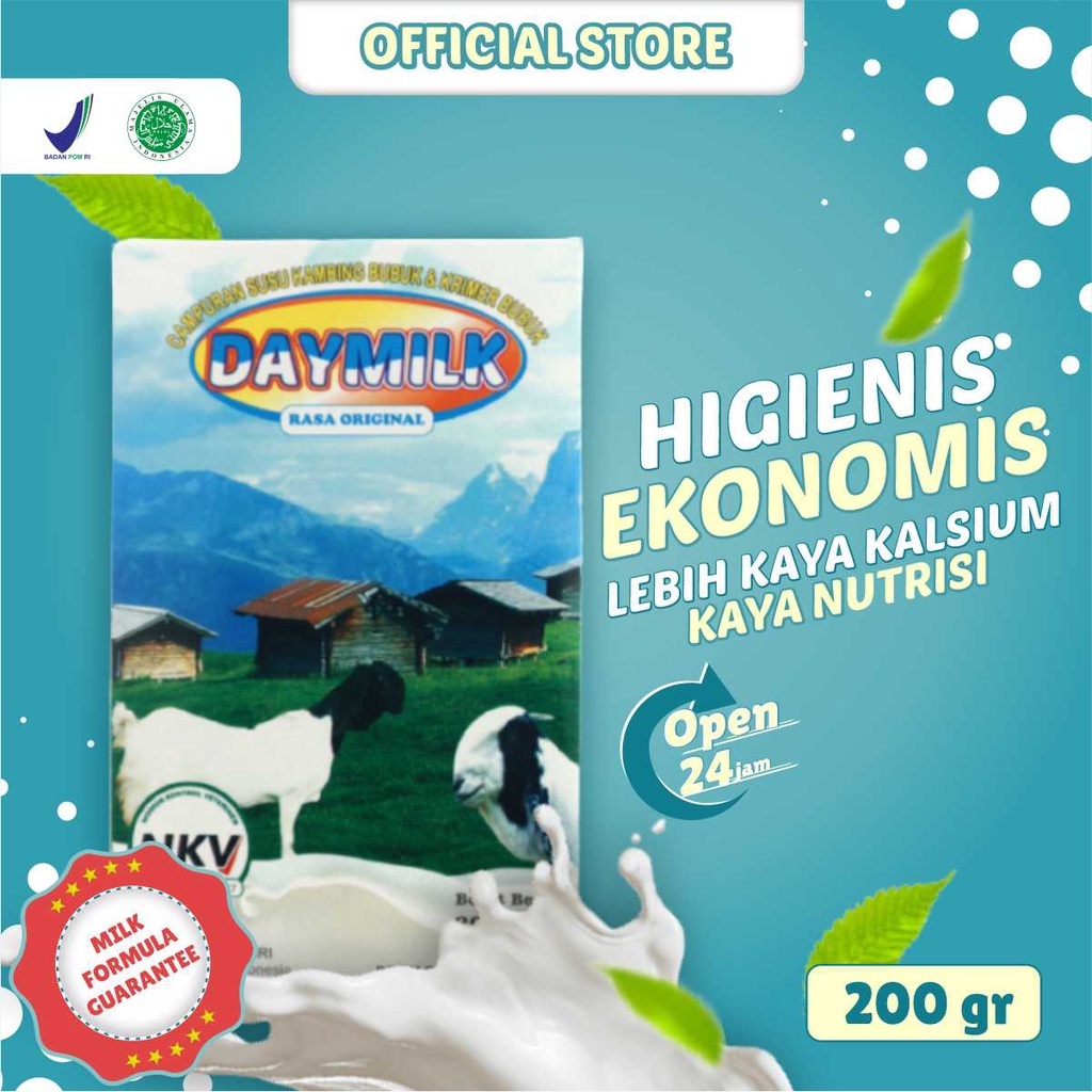 

Daymilk Original 200gr - Susu Kambing Etawa Bantu Atasi Sesak Nafas, Asma, & Batuk