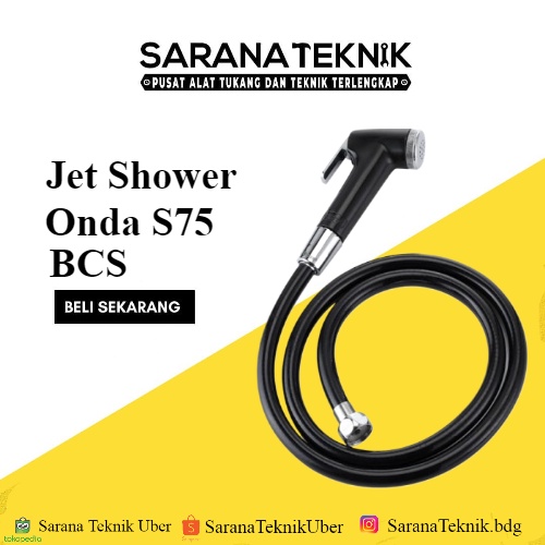 JET SHOWER ONDA S 75 BCS HITAM // SHOWER TOILET DUDUK BIDET / Shower Kloset / Shower Kloset Duduk On