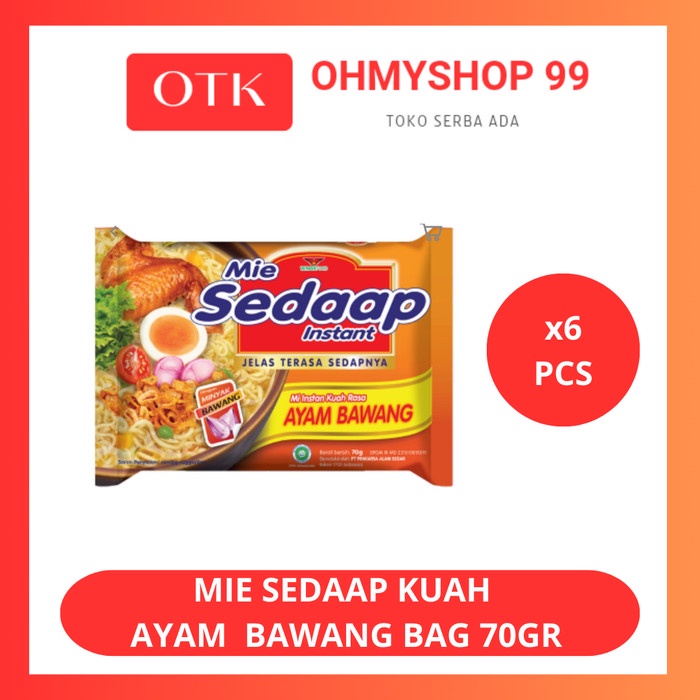 

Sedaap Mie Kuah Ayam Bawang 6x70gr