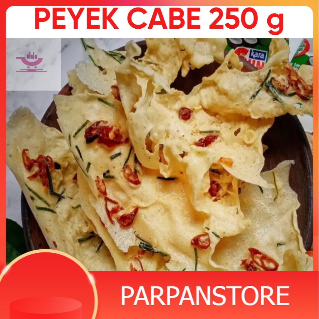 

Cemilan Peyek Cabe Pedas Gurih Kemasan 250 gram