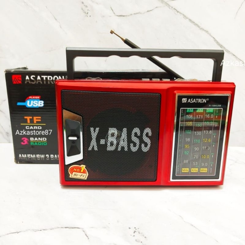 Speaker Radio ASATRON R-1064 X-BASS radio clasik super bass