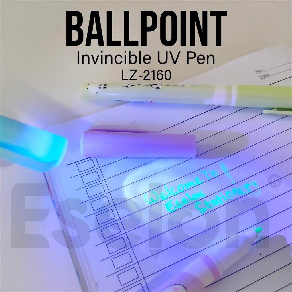 

[ES.JKT] 12pcs Pulpen Lampu Ajaib / Invisible Pen Senter UV 2160
