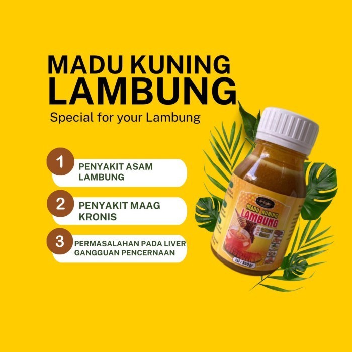 

KeShab Madu Kuning Lambung plus Gamat Emas 350gram - Herbal Maag dan Gerd