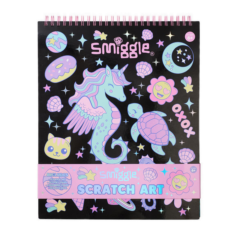 

Smiggle Epic Adventures Scratch Book - IGL401252PNK