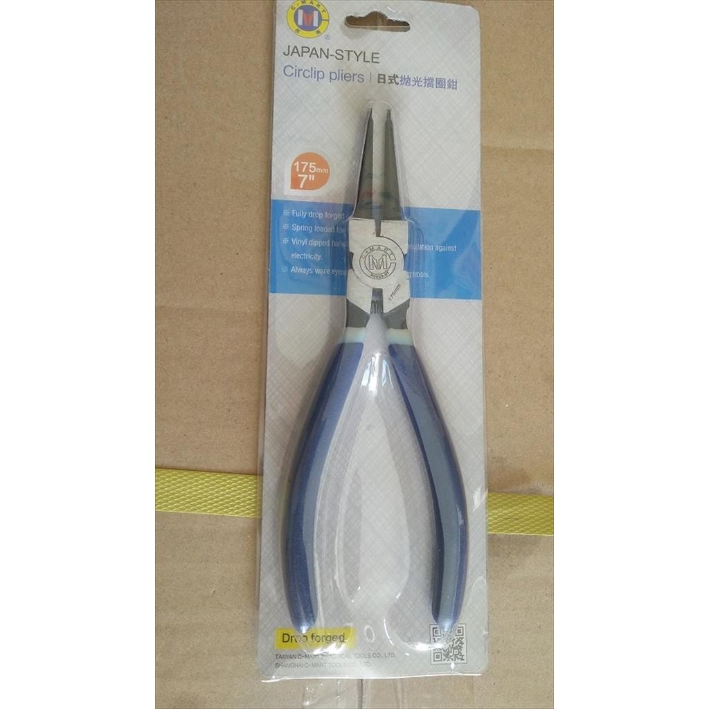 Tang Snap Ring Circlip Pliers 7 Spi Lurus Tutup Internal C-Mart