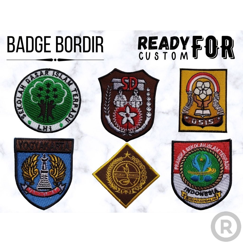 Bordir bordir|bordir custom|badge custom|logo|bordir nama|custom|nama|bordir tempel| sudah menggunak
