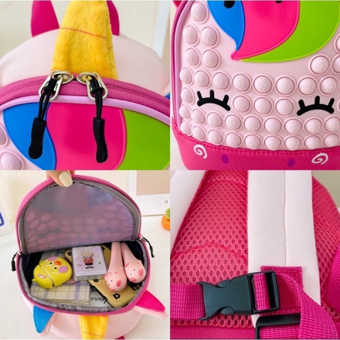 Tas pop it anak sekolah tas anak sd tas ransel popit tas - Cow