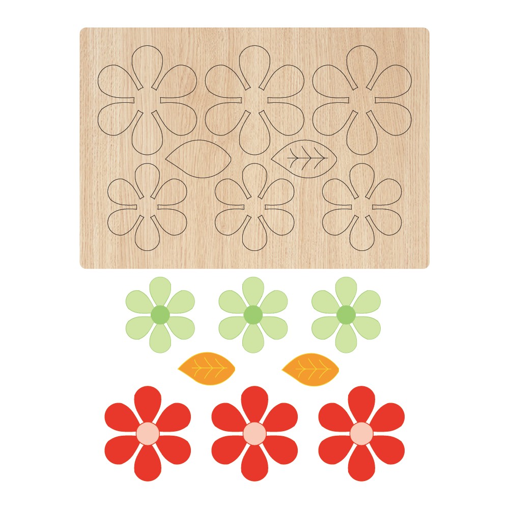 

-509 flower Wooden Cutting Mold Suitable for Die-Cutting Machines