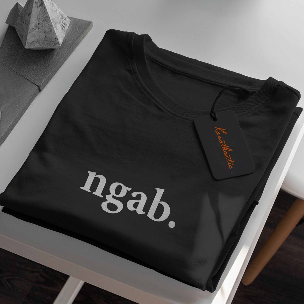 KAOS KATA KATA - NGAB BANG - BAJU DISTRO - T SHIRT PRIA