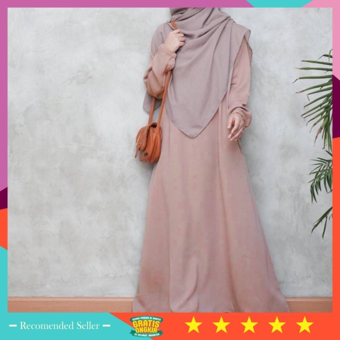Baju Perempuan Cantik Bahan Bagus Berkualitas Premium /Gamis Abaya Wanita Muslim long dress terbaru 