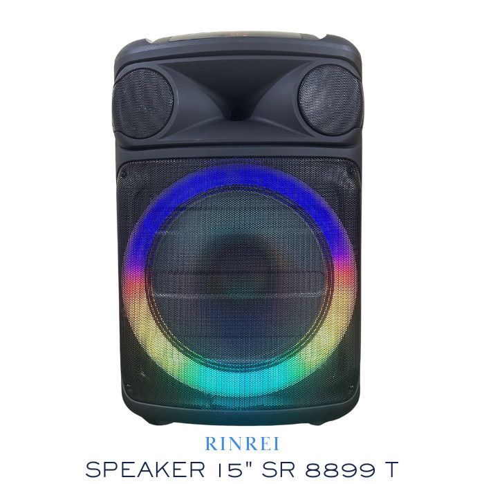 Rinrei Speaker Portable Bluetooth Mic Wireless 15 Inch SR 8899T (G)