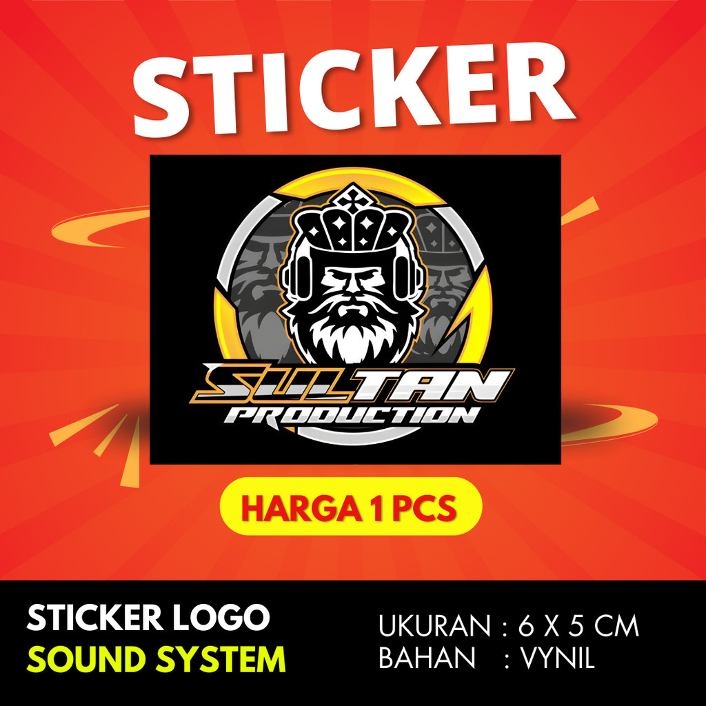 

Sticker sound system SULTAN PRODUCTION BAHAN VYNIL ANTI AIR PREMIUM