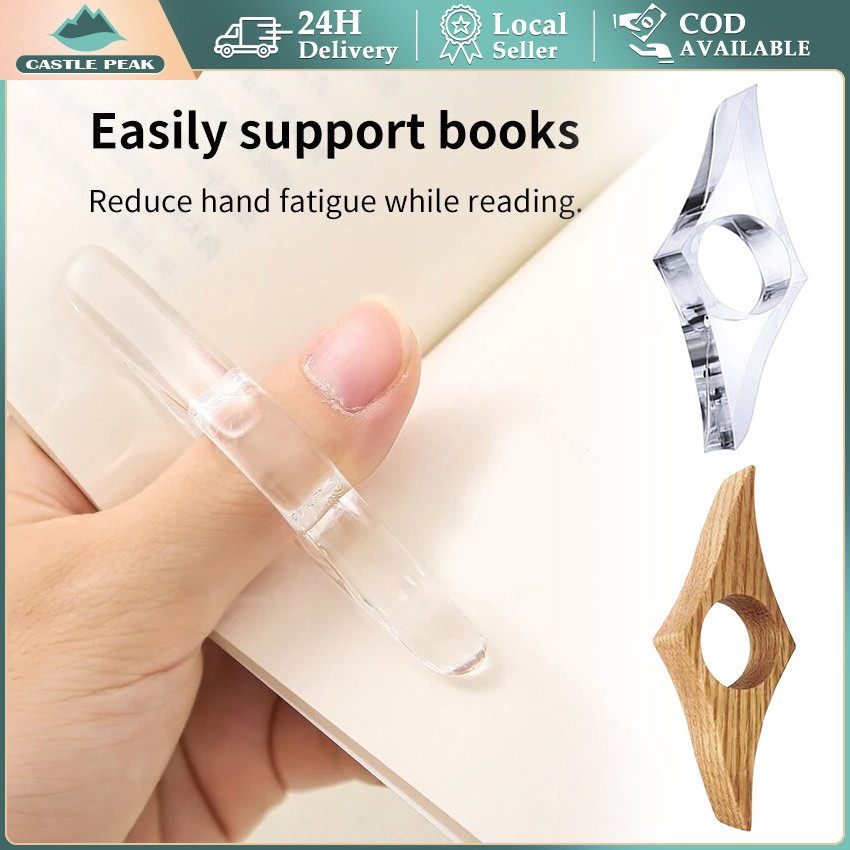 

Book Page Holder Thumb Acrylic / Aesthetic Ring Book Pembatas Buku / Pemegang Halaman Buku / Reading Assistant