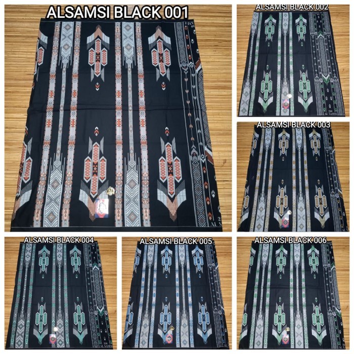 Sarung Al-Samsi Motif Mix Black Series, Sarung Al Samsi Exclusive TERLARIS