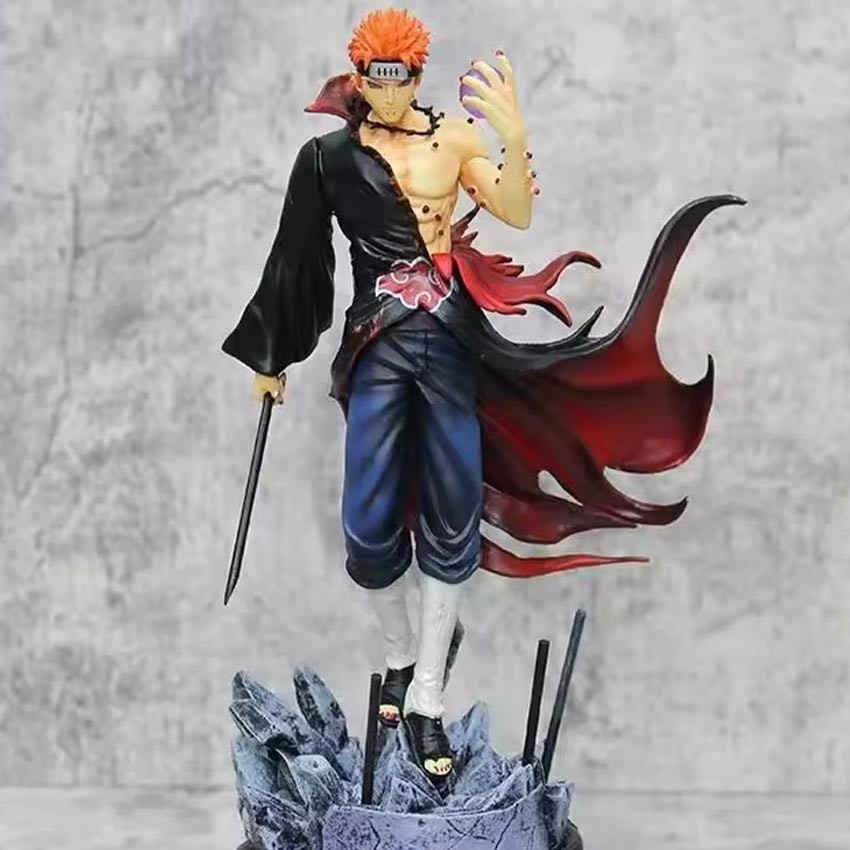 24cm Figure Boneka Naruto Series Akatsuki Pain Figur Pajangan Meja Dekorasi Rumah