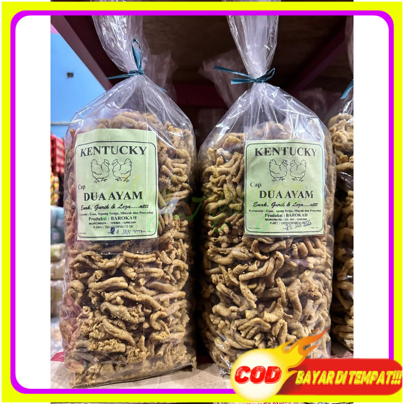 

termurah 1kg keripik usus ayam super