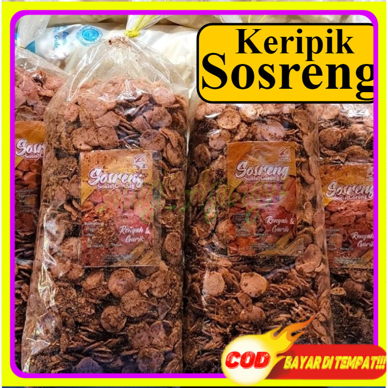 

keripik SOSRENG 1kilogram sosis goreng pedas