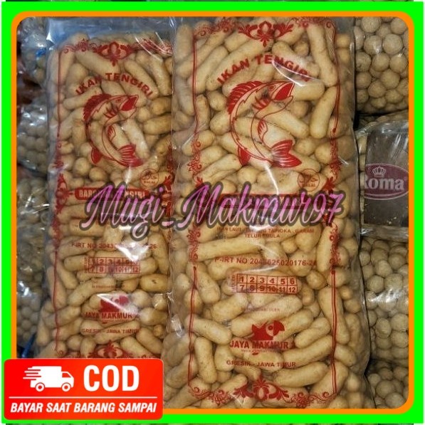 

1kg kerupuk ikan tengiri bulat /lonjong kerupuk ikan BAROKAH TENGIRI