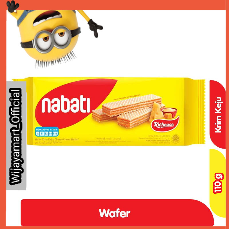 

nabati Richeese Wafer Krim Keju 110 g