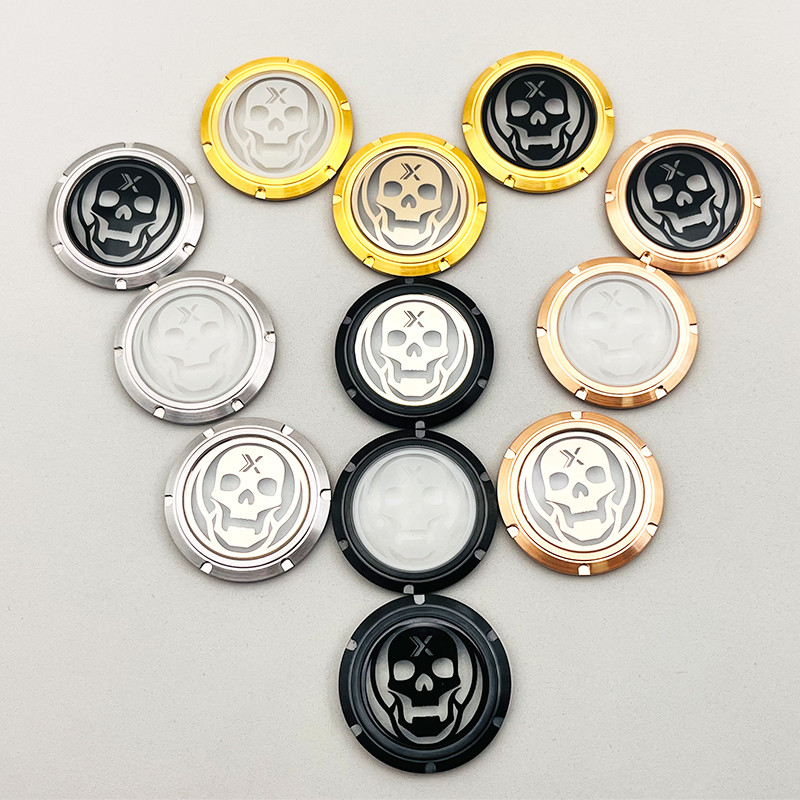 Fashion Pattern Transparent Glass Stainless Steel Watch Cases Back Cover Fits Seiko SKX007 Turtle 61