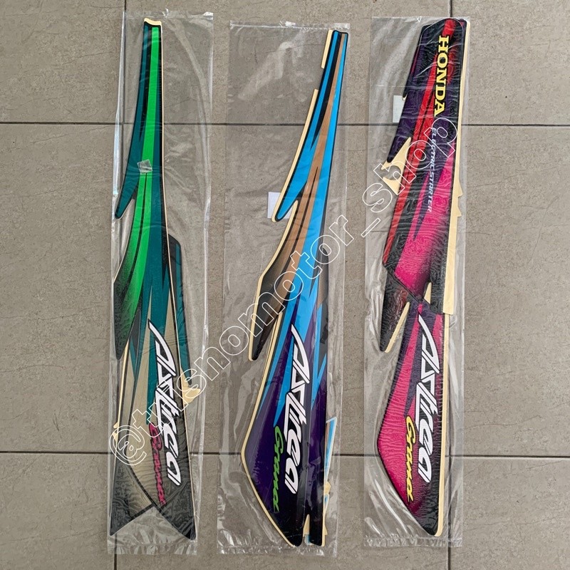 striping body motor honda astrea grand sabit 97 sticker stiker grand sabit 1997 lis list astrea gran