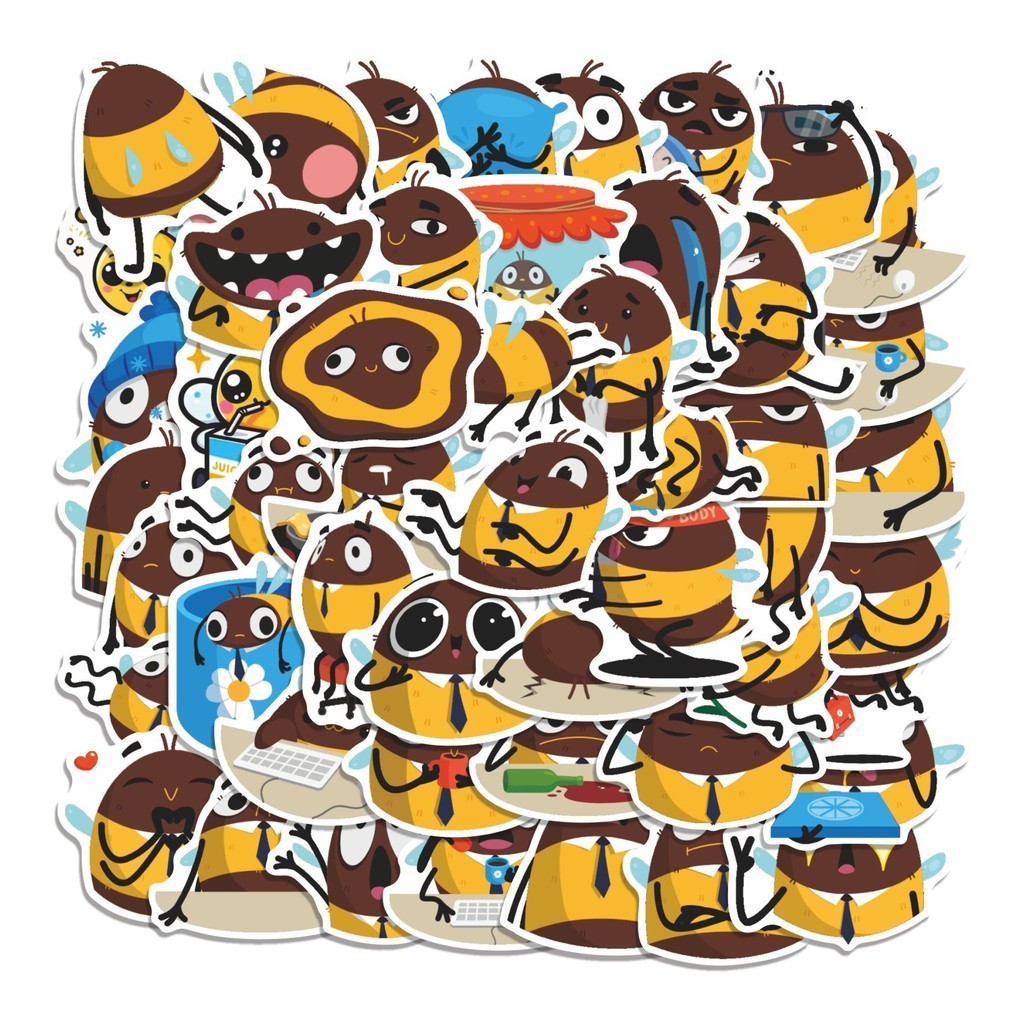 

COD 50 Pcs Stiker Oleg the Bumblebee Lucu Anti Air Untuk Dekorasi Notebook Sepeda Skateboard Handphone