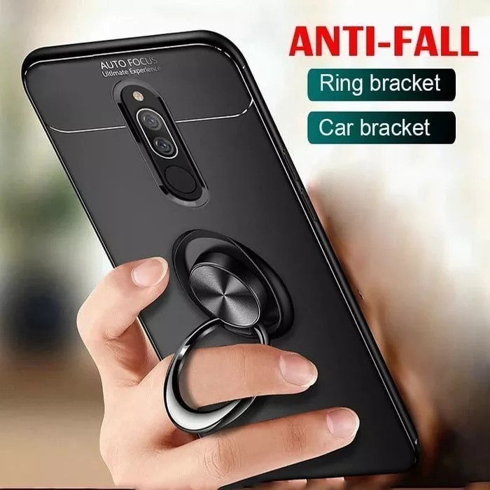 SAMSUNG A7 2018 A9 2018 Soft Case Autofocus With i-ring Magnetic - A7 2018